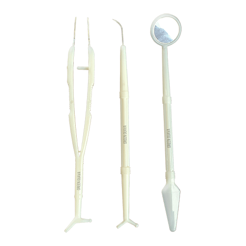 Green Guava Probe, Mirror, Tweezers - Vitalticks PVT LTD