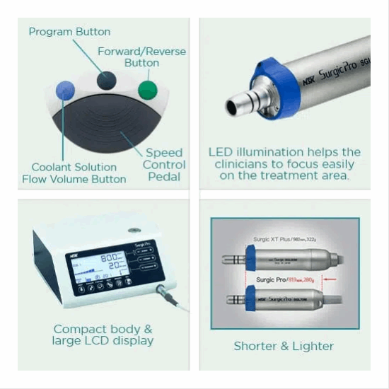 NSK Physiodispenser Surgic Pro Non-Optic Implant Motor - Vitalticks PVT LTD