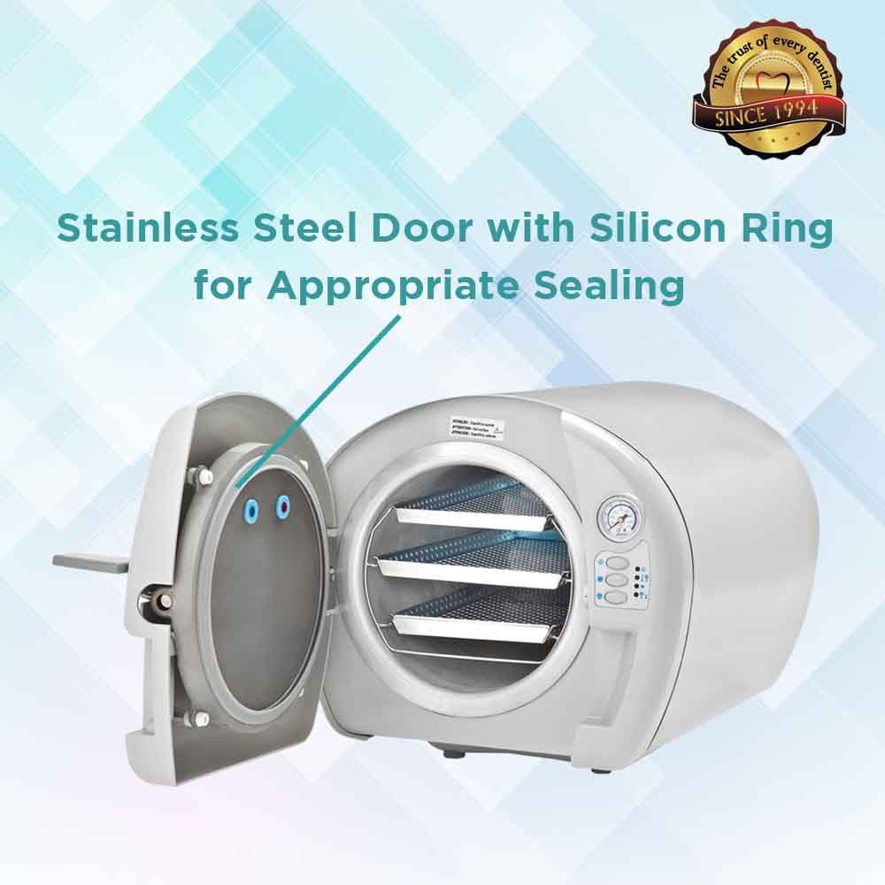 Gnatus Bioclave N-Class Front Loading Autoclave - 21 L with Water Distiller - Vitalticks