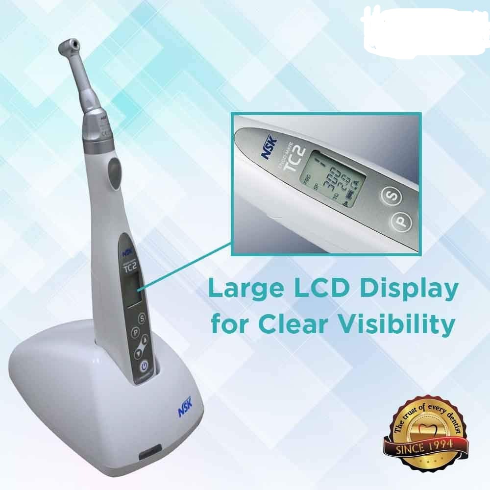 NSK EndoMate TC2 Cordless Endodontic Micromotor with Torque Control and Auto Reverse - Vitalticks