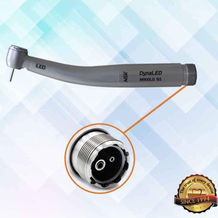 NSK Dyna-LED High Speed Air Rotor Hand-Piece (Standard Head 2 Hole) - Vitalticks PVT LTD