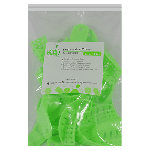 Green Guava Impression Trays - Autoclavable - Vitalticks PVT LTD