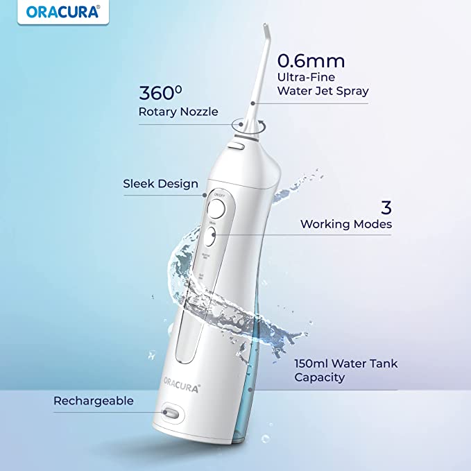 ORACURA® Smart Water Flosser OC001 with Protective Case - Vitalticks PVT LTD