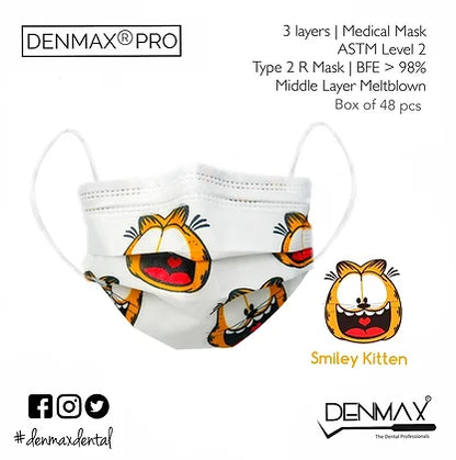 Denmax Smile Face Mask in Assorted Premium Designs - 48 Pcs - Vitalticks PVT LTD