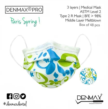Denmax Printed Face Mask in Assorted Premium Designs - 48 Pcs - Vitalticks PVT LTD