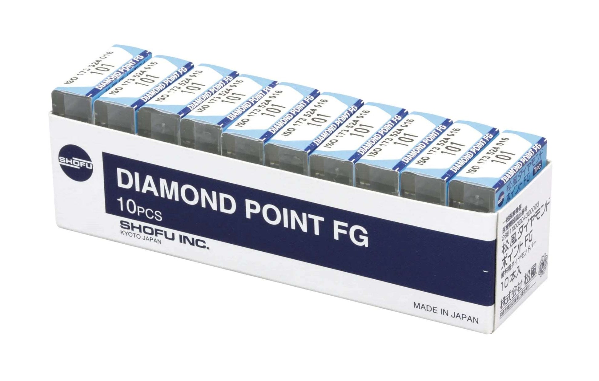 Shofu Diamond Bur FG - Regular Grit (Un-Banded Shank) - Vitalticks PVT LTD